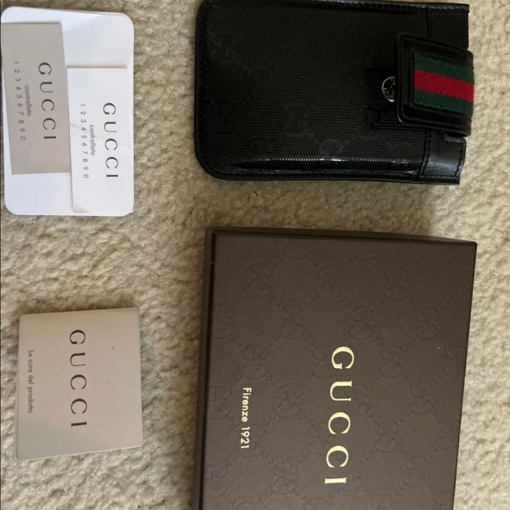 Gucci Microguccissima Card Case Black